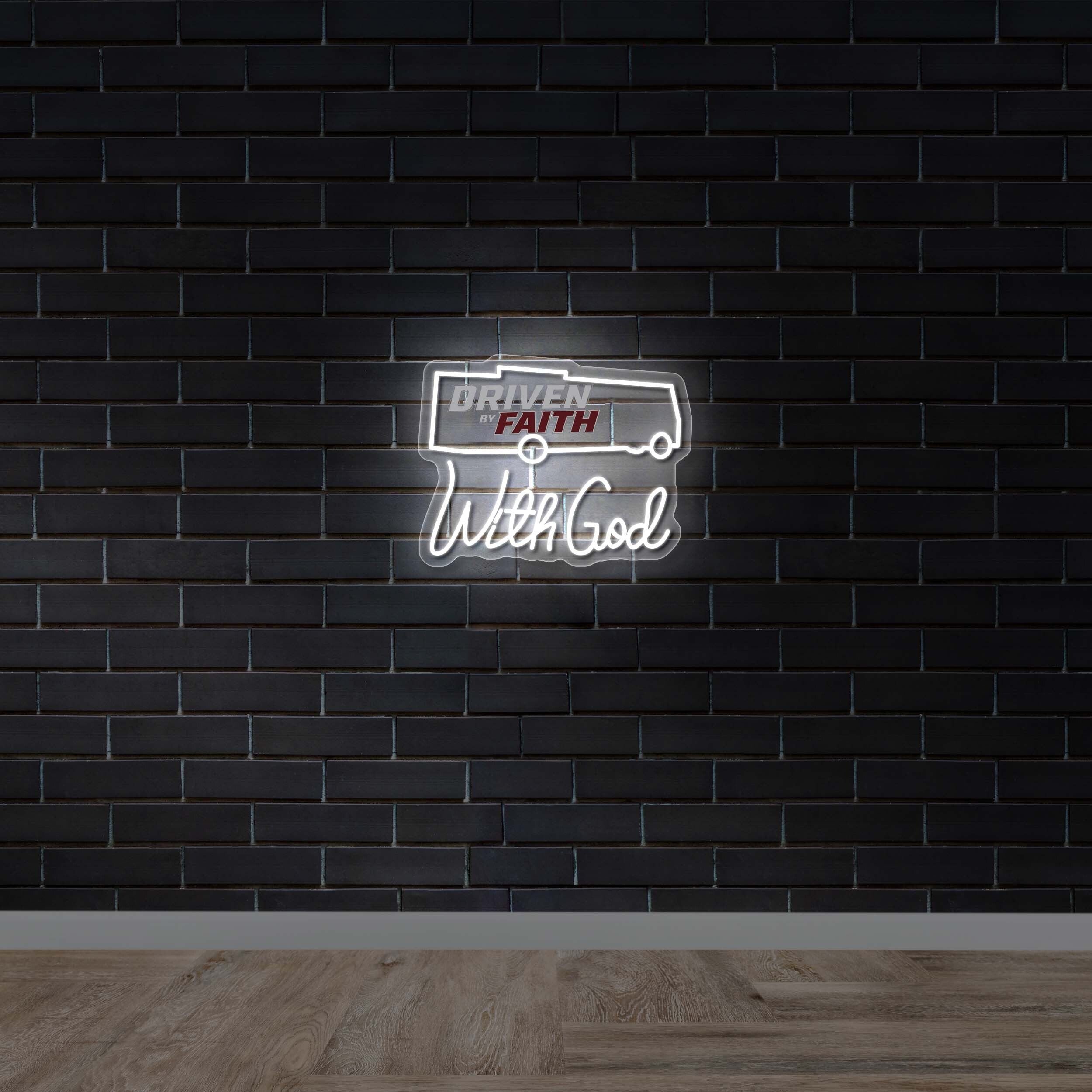 DRIVEN FAITH WITH GOD - Premium Neon Artwork
