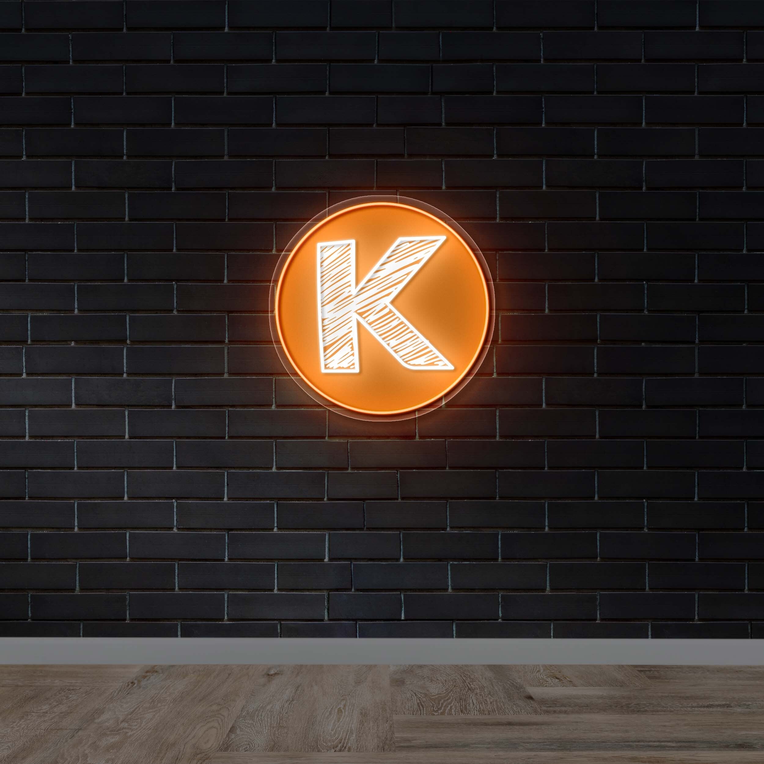 K - Premium Neon Artwork