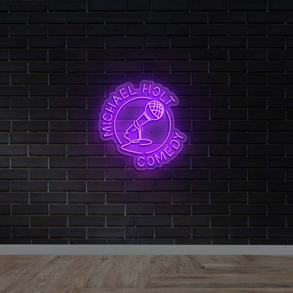 Michael Holt Comedy – Premium Neon Artwork