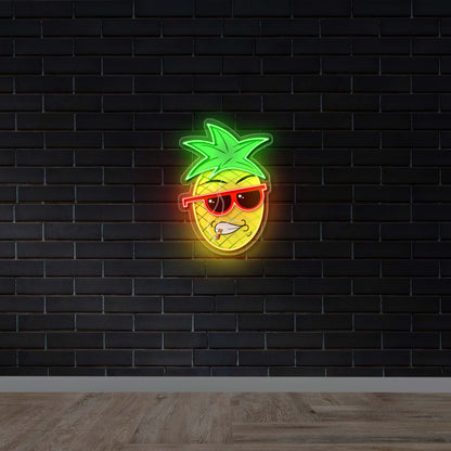 The Smokey Pineapple - Premium Neon Artwork