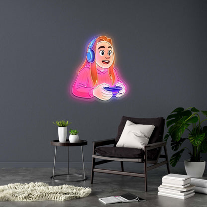 Gamer Glow - Premium Neon Artwork
