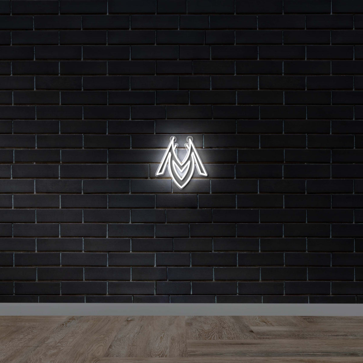 MV logo only - Premium Neon Artwork
