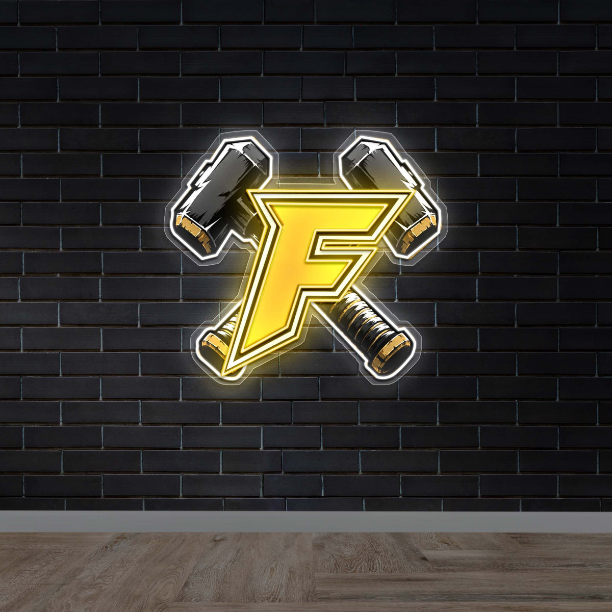 F - Premium Neon Artwork