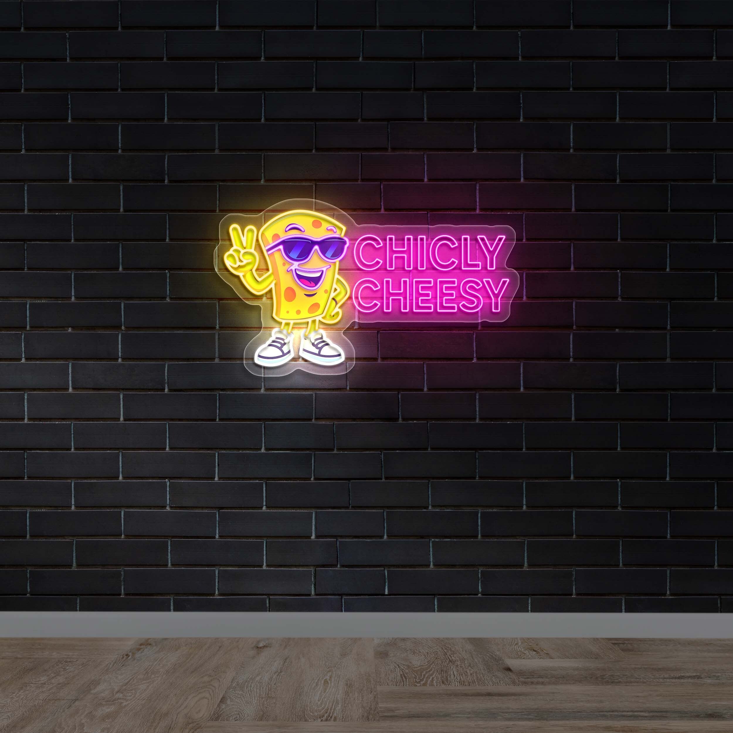 CHICLY CHEESY - Premium Neon Artwork
