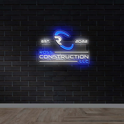 ROSS CONSTRUCTION LLC - Premium Neon Artwork