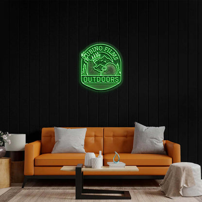 Rubino Films Outdoors - Premium Neon Artwork