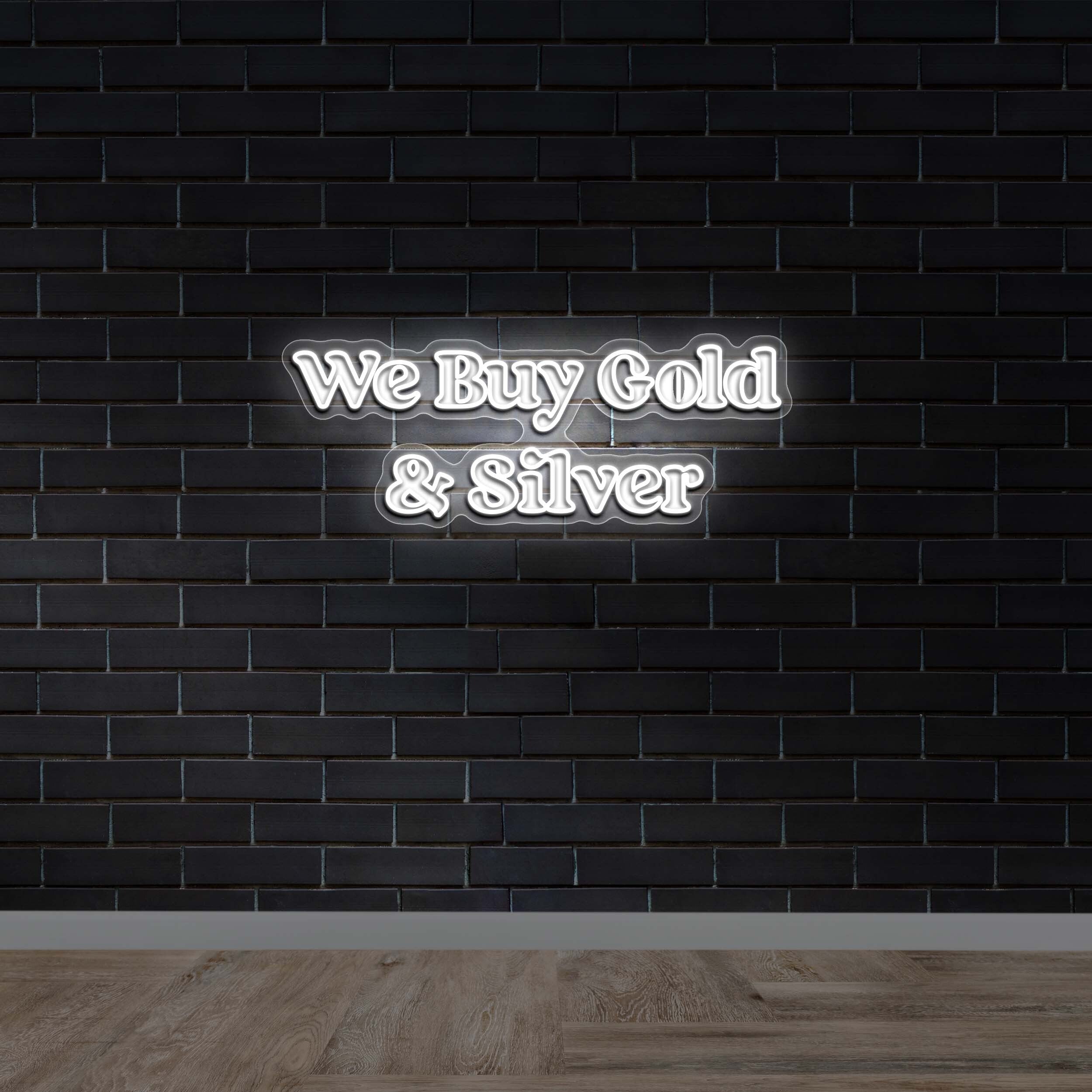 We Buy Gold & Silver - Premium Neon Artwork