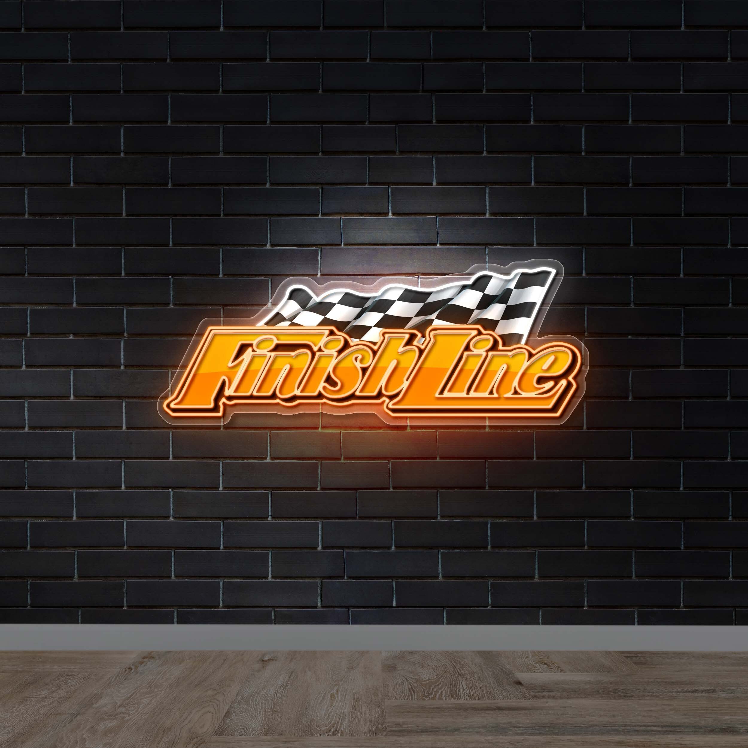 Finish Line -  Premium Neon Artwork