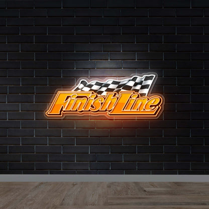 Finish Line -  Premium Neon Artwork