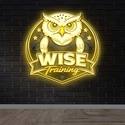 Wise Training - Premium Neon Artwork