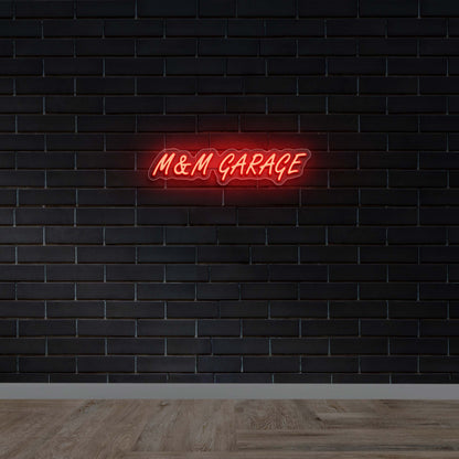 M&M GARAGE - Premium Neon Artwork