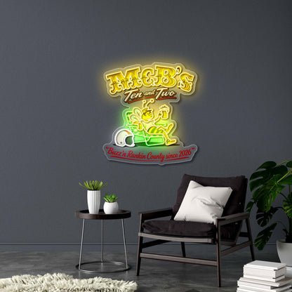 MCB's Ten and Two - Premium Neon Artwork