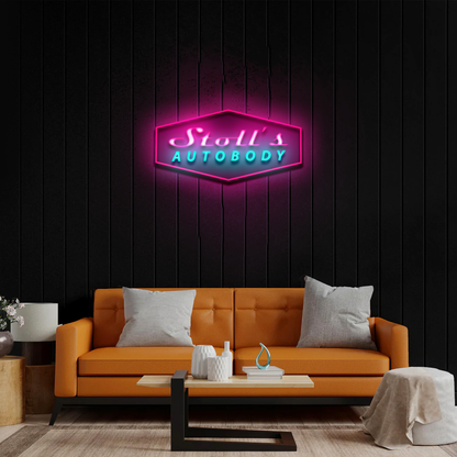 Stoll's Autobody - Premium Neon Artwork