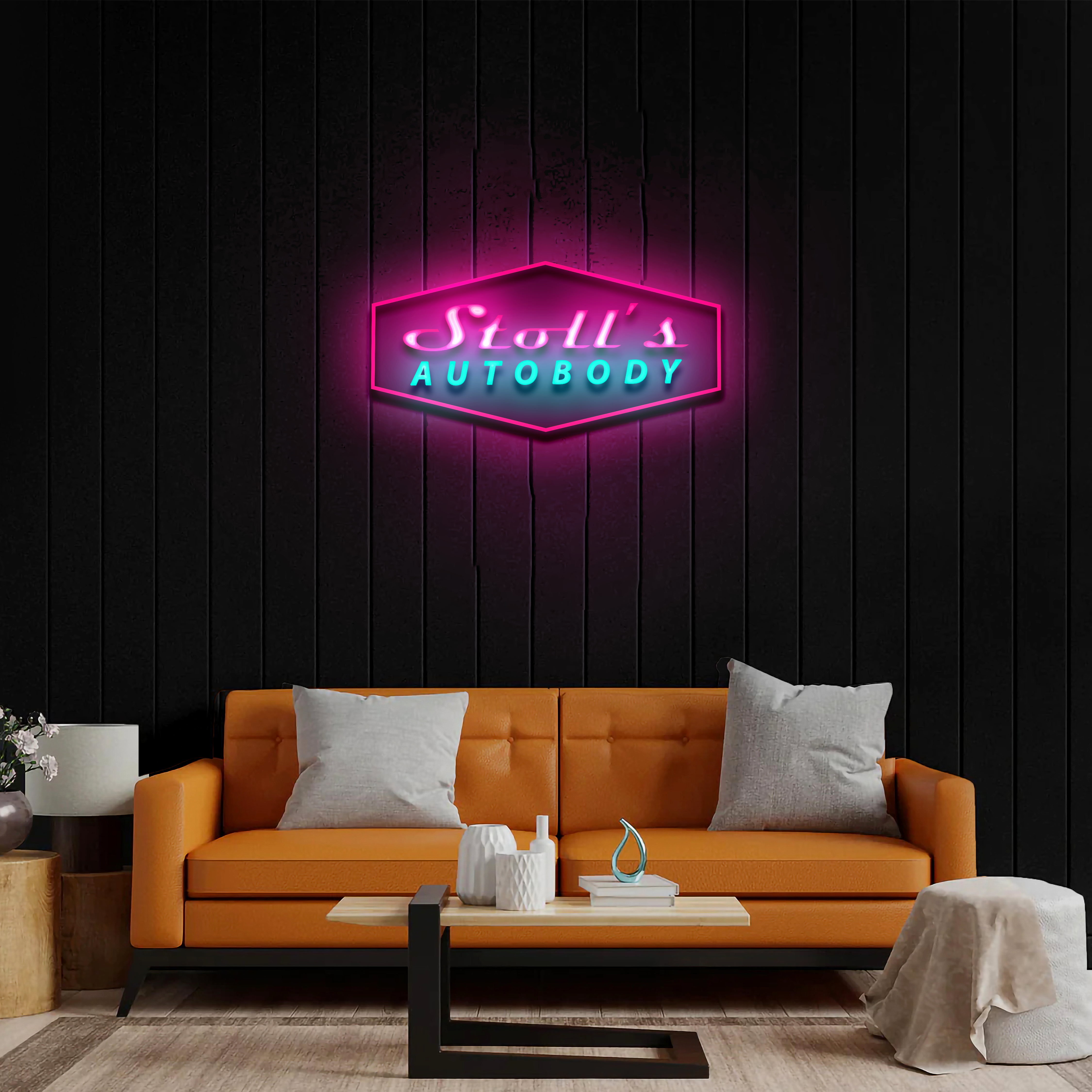 Stoll's Autobody - Premium Neon Artwork