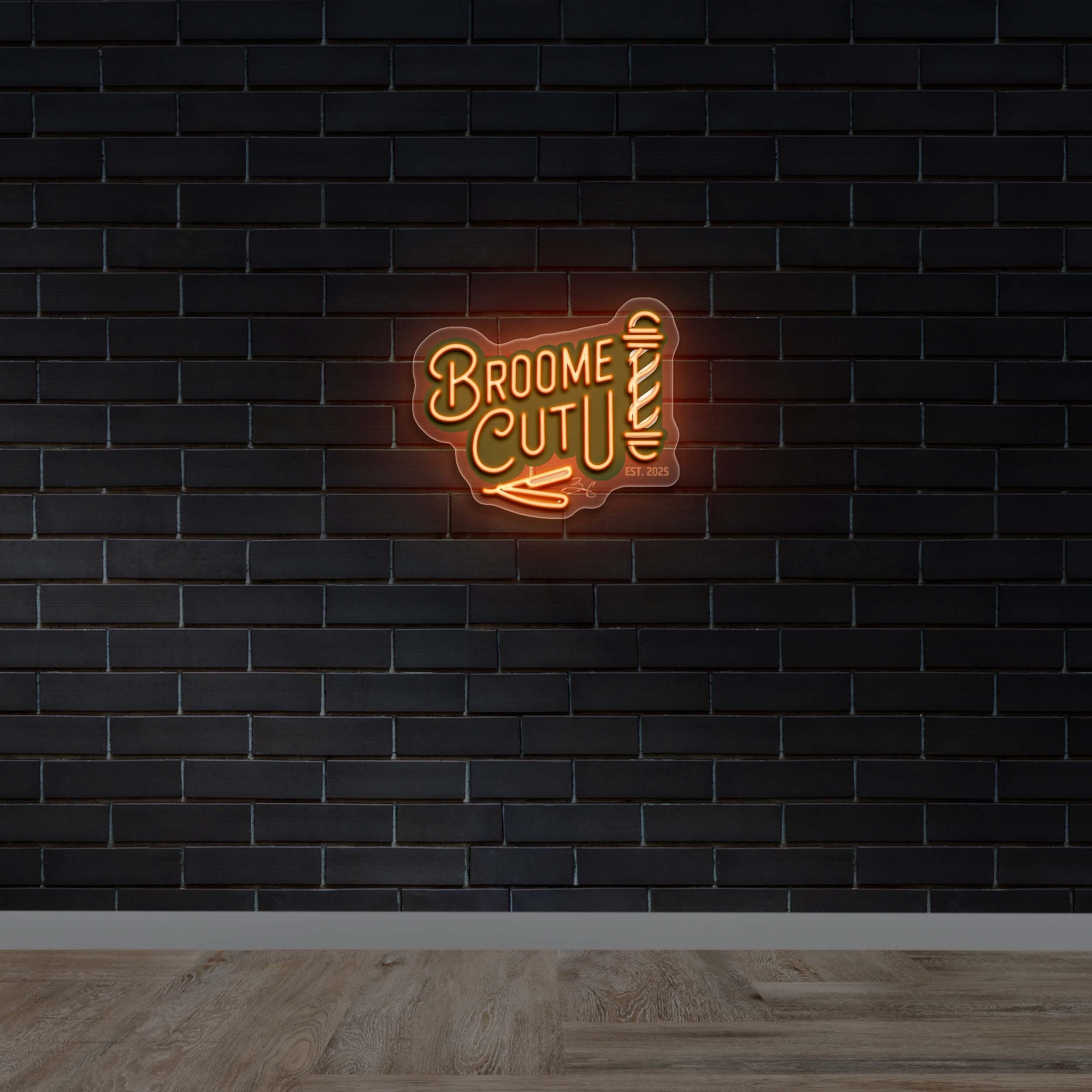 Broome Cut U - Premium Neon Artwork
