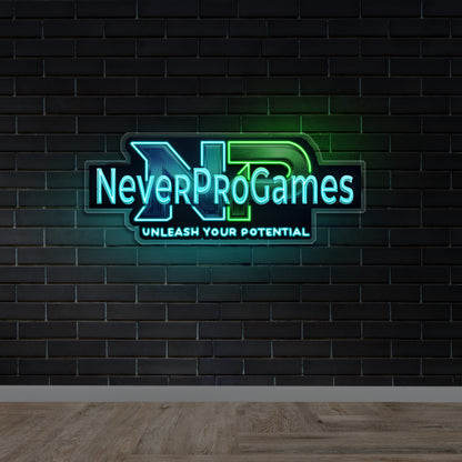 NeverProGames - Premium Neon Artwork