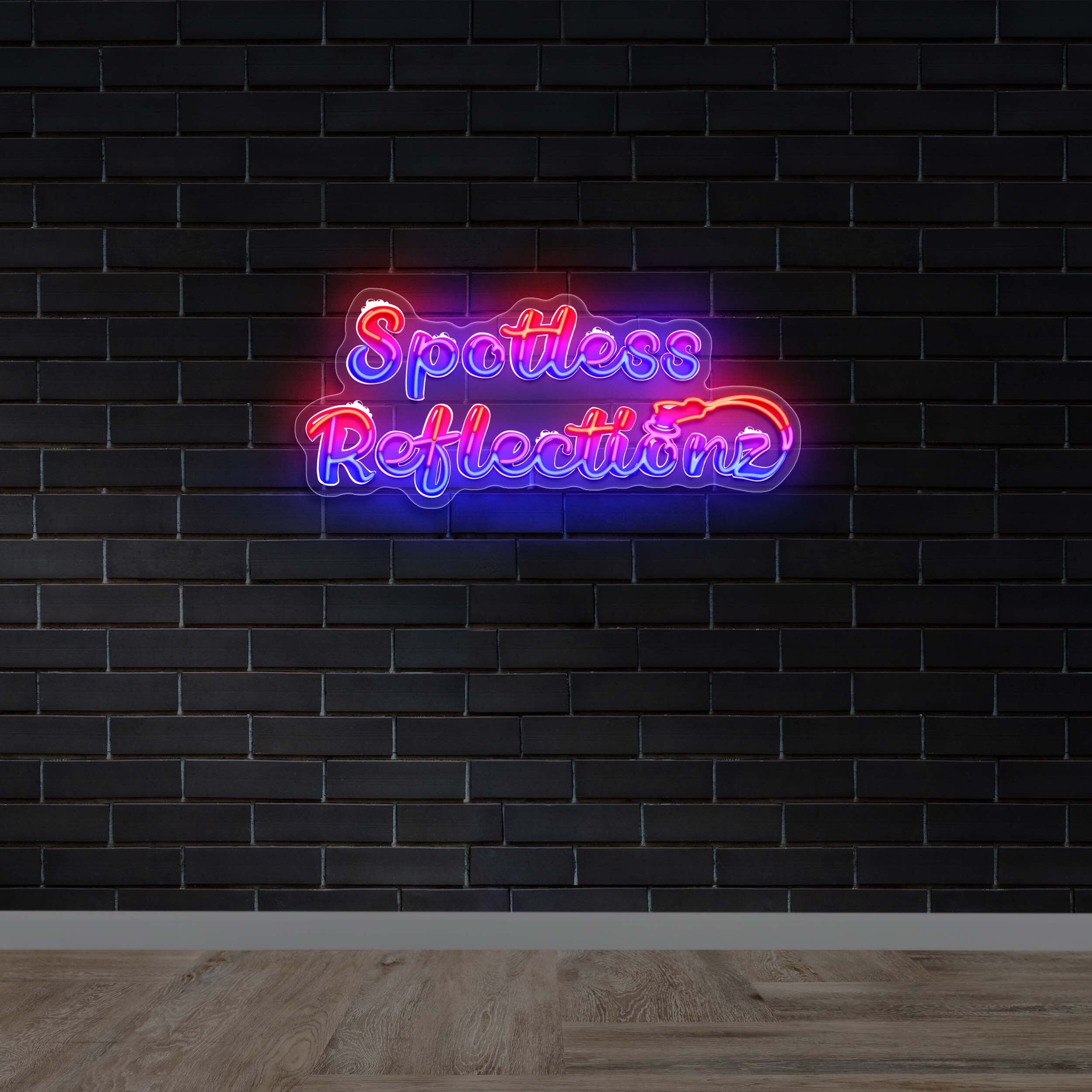 Spotless Reflectionz - Premium Neon Artwork