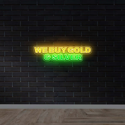 We Buy Gold & Silver | 2nd Version - Premium Neon Artwork