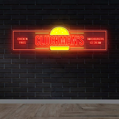 Cluckman's - Premium Neon Artwork