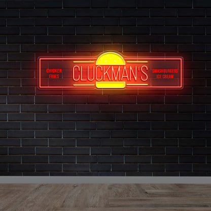 Cluckman's - Premium Neon Artwork
