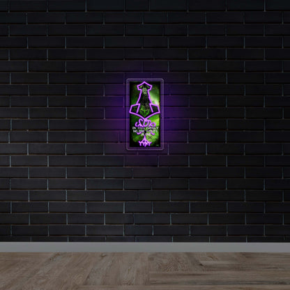 IN THIS FAMILY NO FIGHTS ALONE - Premium Neon Artwork