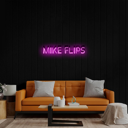 Mike Flips - Premium Neon Artwork