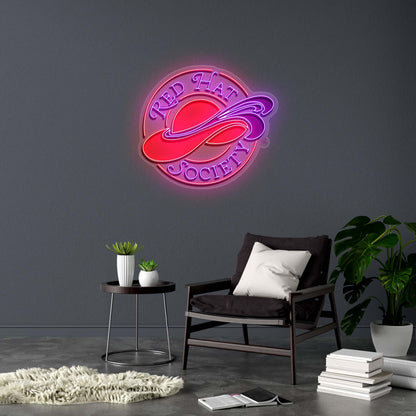 RED HAT SOCIETY - Premium Neon Artwork