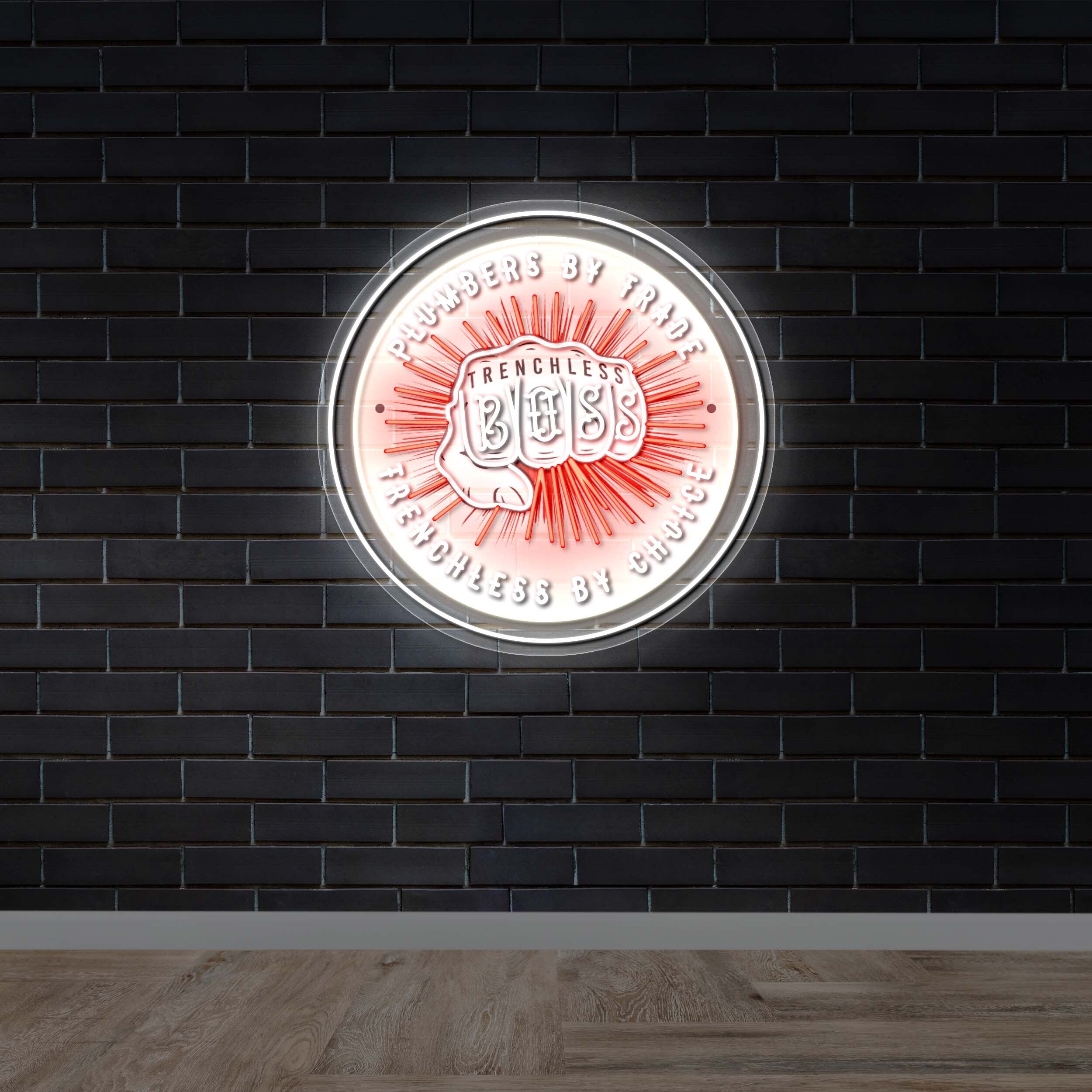 Trenchless Boss - Premium Neon Artwork