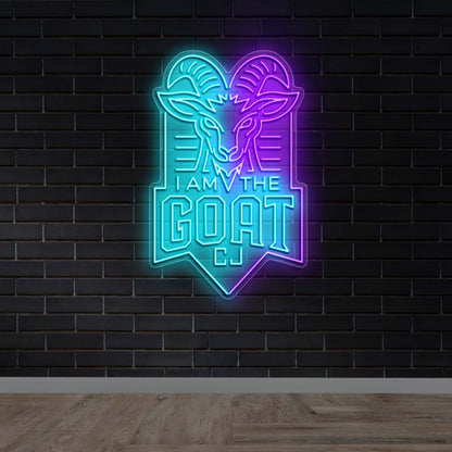 I AM THE GOAT CJ - Premium Neon Artwork