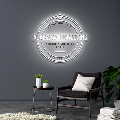 Adair’s Cajun Cooking - Premium Neon Artwork