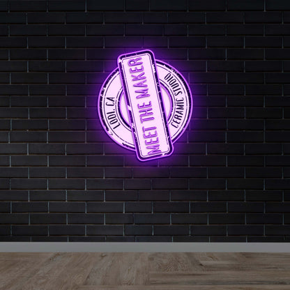 Meet the Maker - Premium Neon Artwork