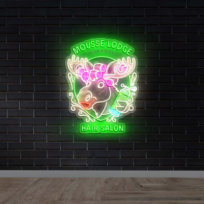 Mousse Lodge Hair Salon - Premium Neon Artwork