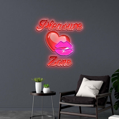 Pleasure Zone - Premium Neon Artwork