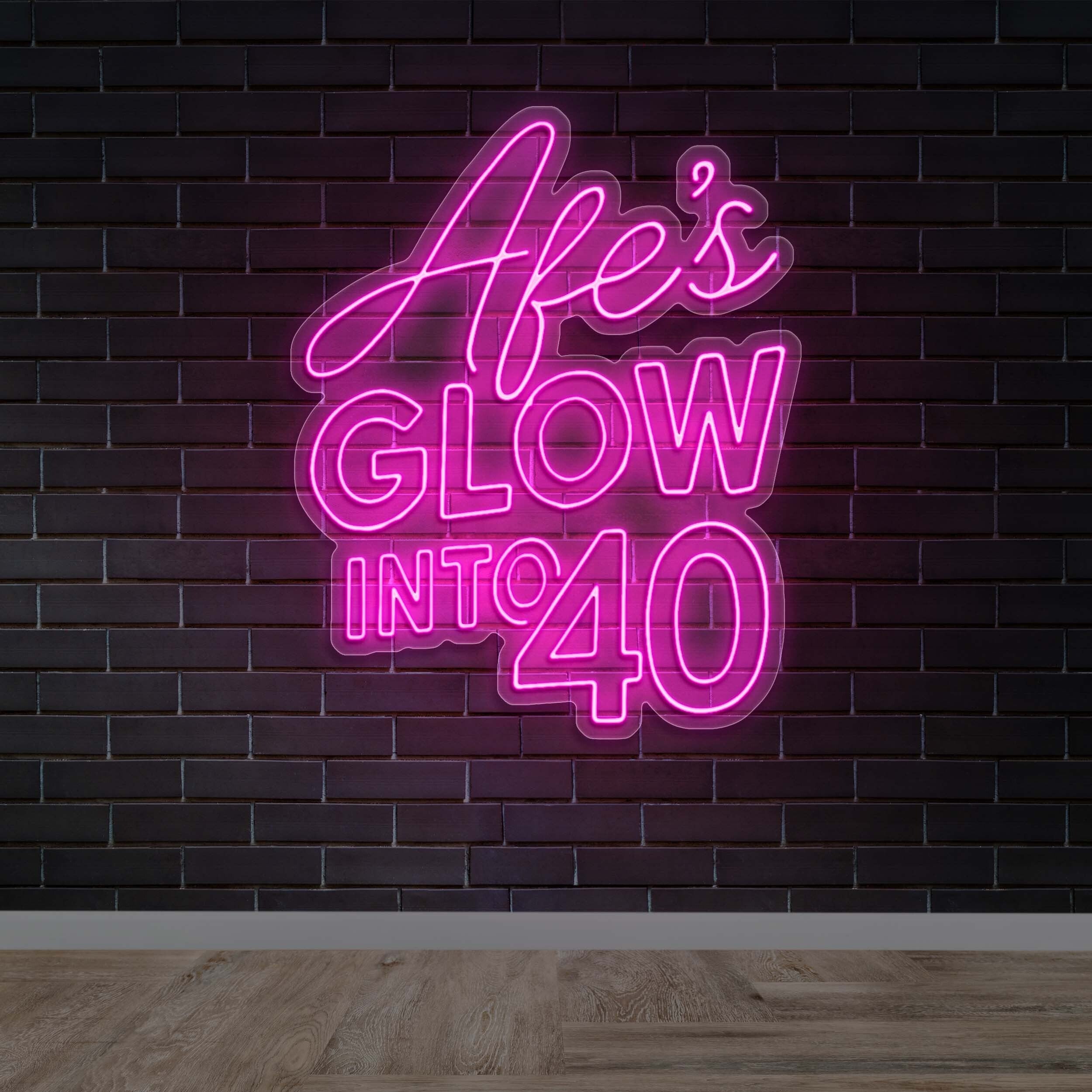 Afe's GLOW INTO 40 - Premium Neon Artwork