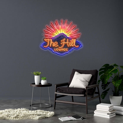 The Hill LOUNGE - Premium Neon Artwork