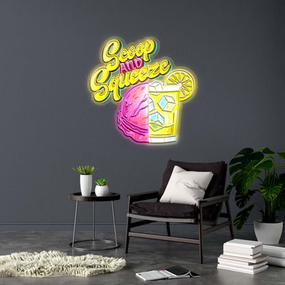 Scoop AND Squeeze - Premium Neon Artwork