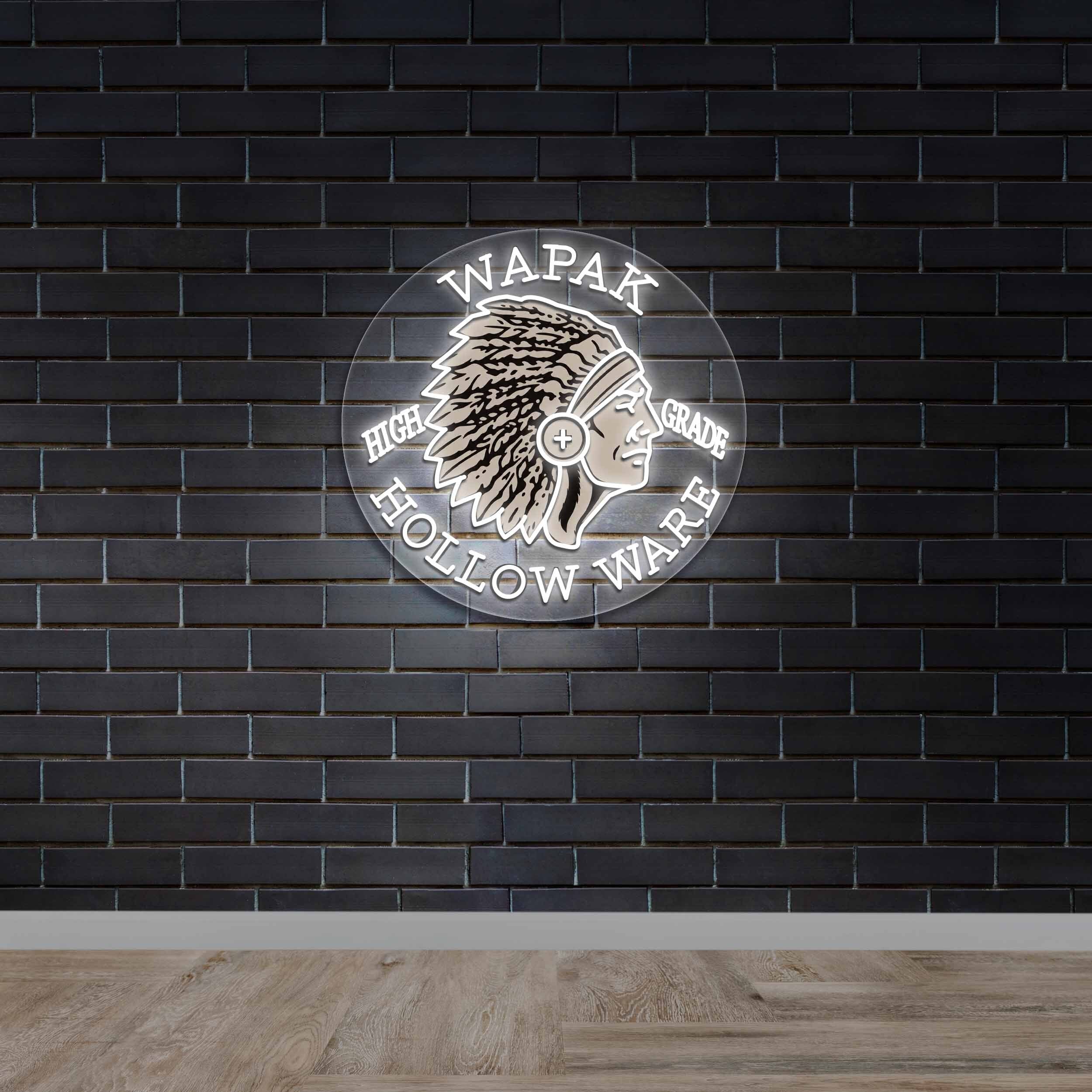 Wapak High Grade Hollow Ware - Premium Neon Artwork