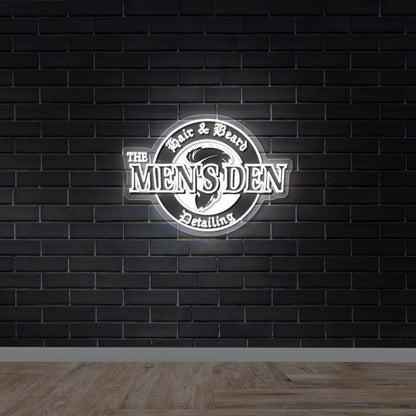 The Men's Den - Premium Neon Artwork
