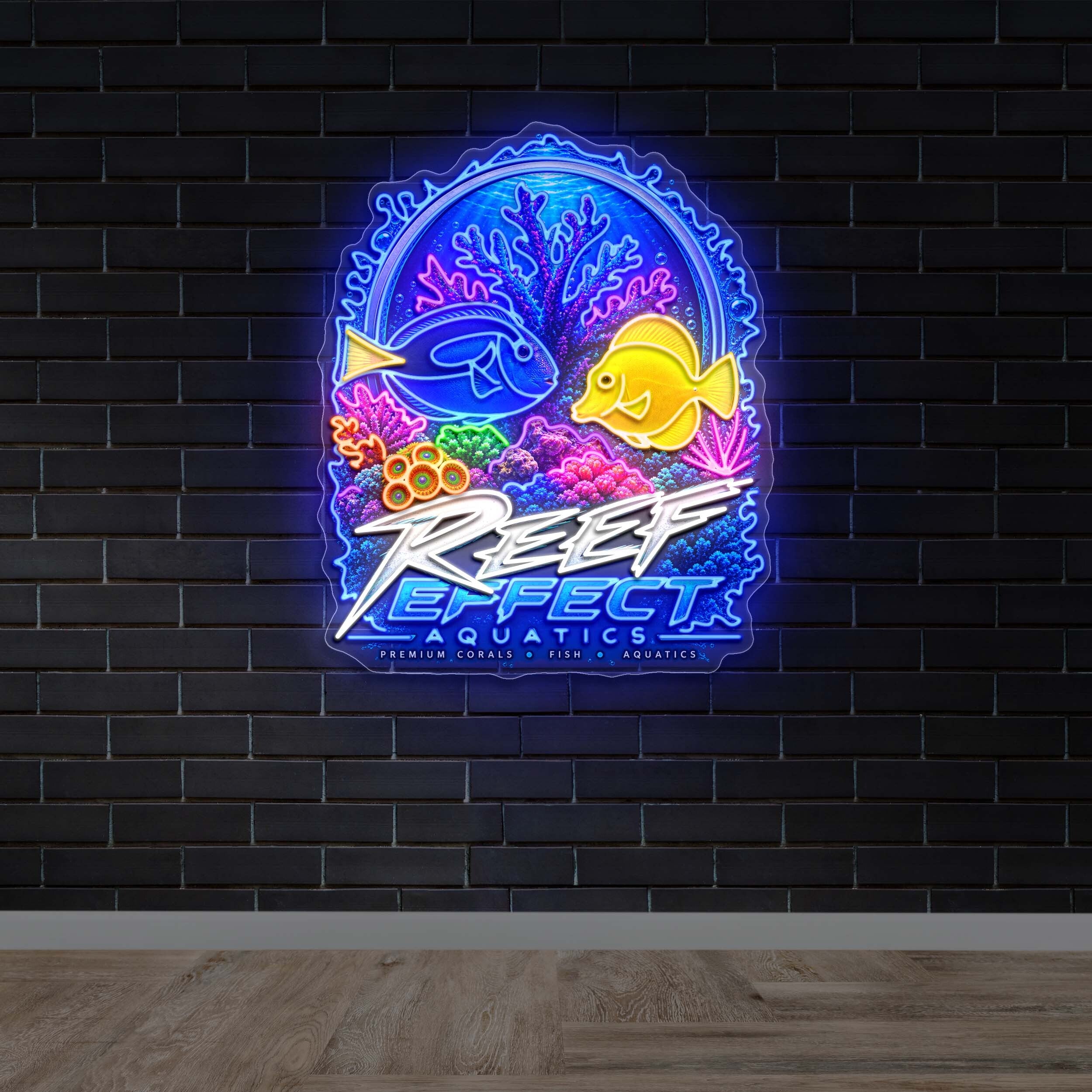 Reef Effect Aquatics - Premium Neon Artwork