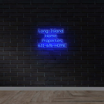 LONG ISLAND HOME PROPERTIES -  Premium Neon Artwork