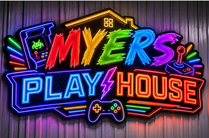 MYERS PLAY HOUSE - Premium Neon Artwork