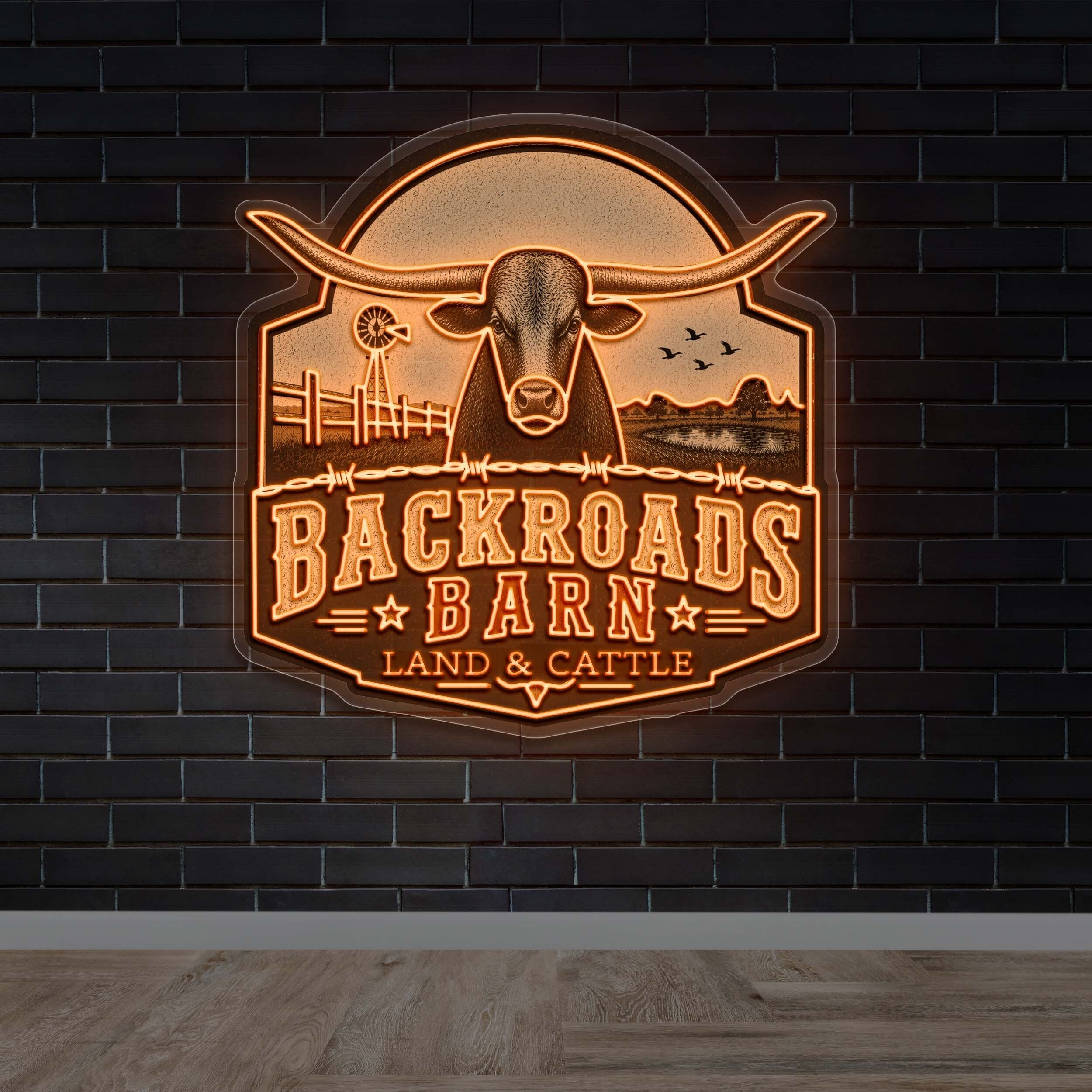 Backroads Barn - Premium Neon Artwork