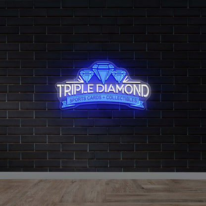 TRIPLE DIAMOND SPORTS CARDS + COLLECTIBLES - Premium Neon Artwork
