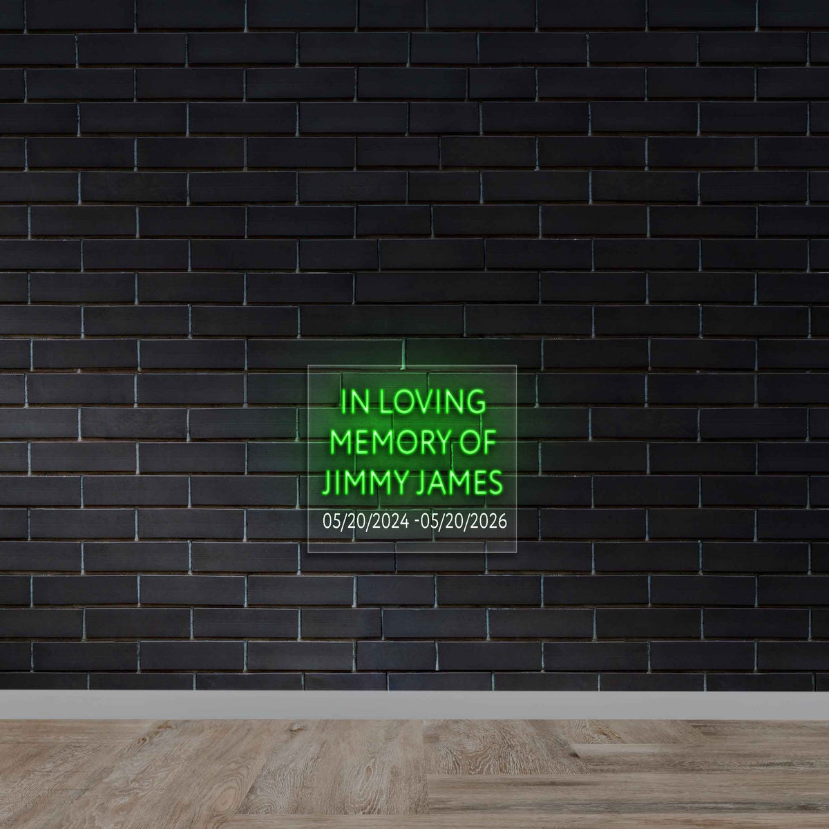 In Loving Memory of Jimmy James - Premium Neon Artwork