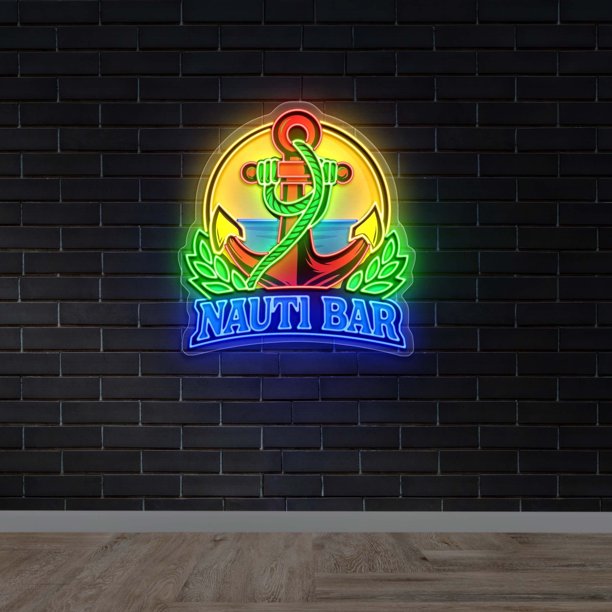 NAUTI BAR - Premium Neon Artwork