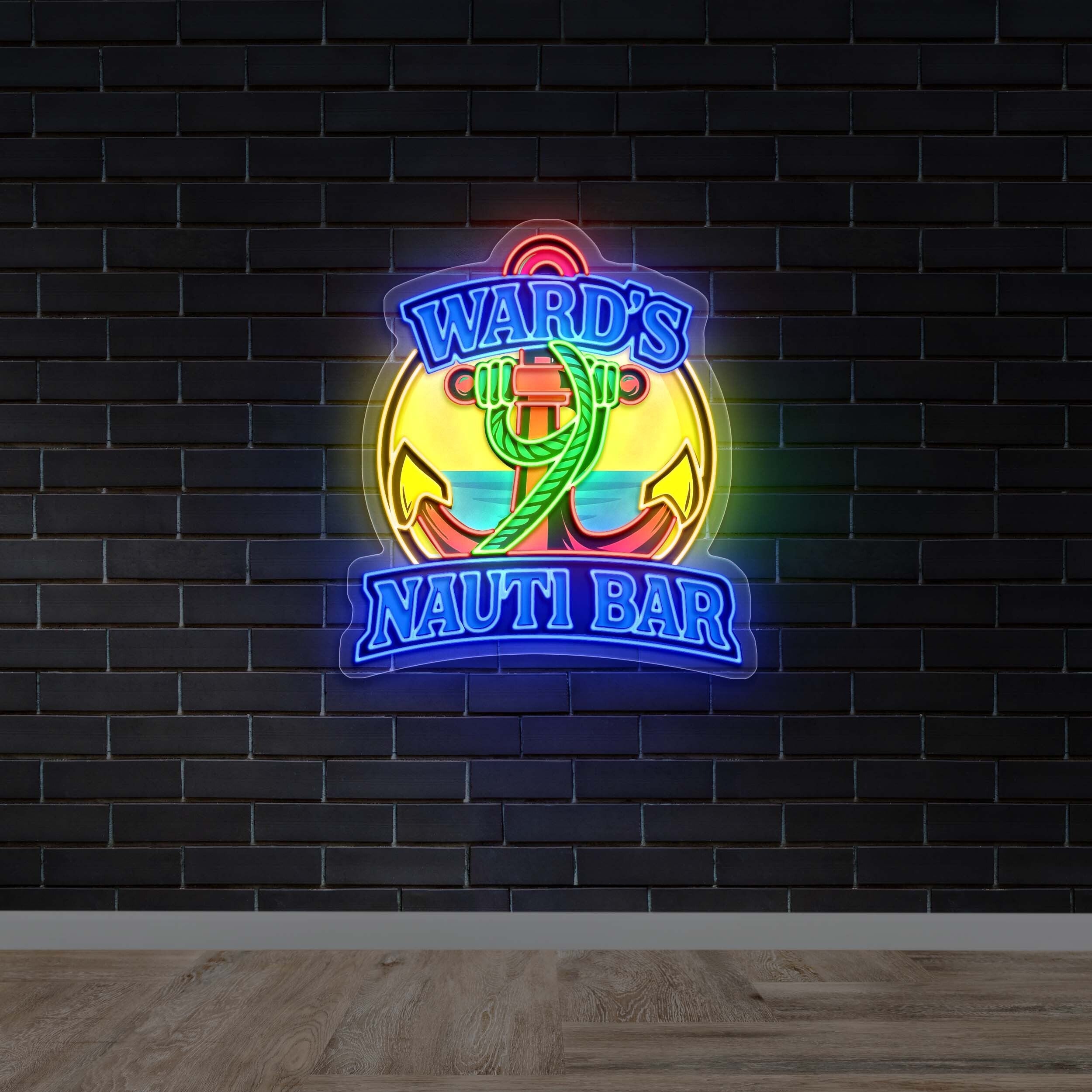 WARD'S NAUTI BAR - Premium Neon Artwork