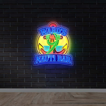 WARD'S NAUTI BAR - Premium Neon Artwork