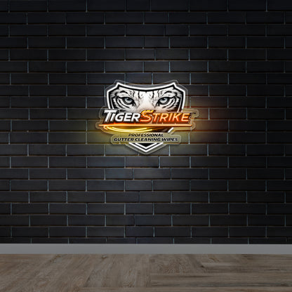 TIGER STRIKE - Premium Neon Artwork