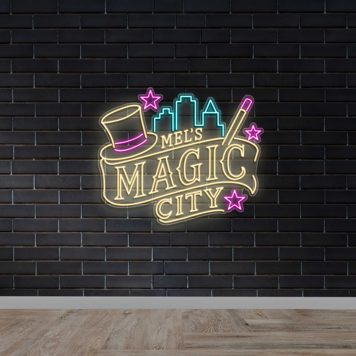 MEL's Magic City - Premium Neon Artwork