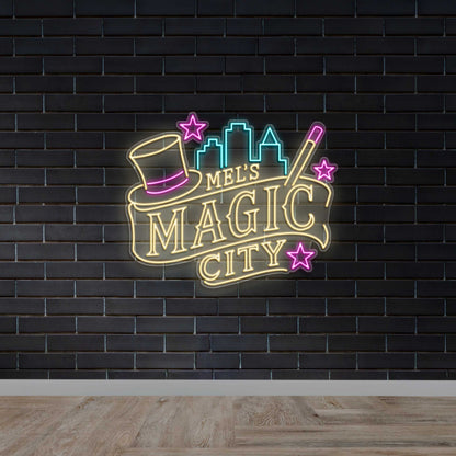 MEL's Magic City - Premium Neon Artwork